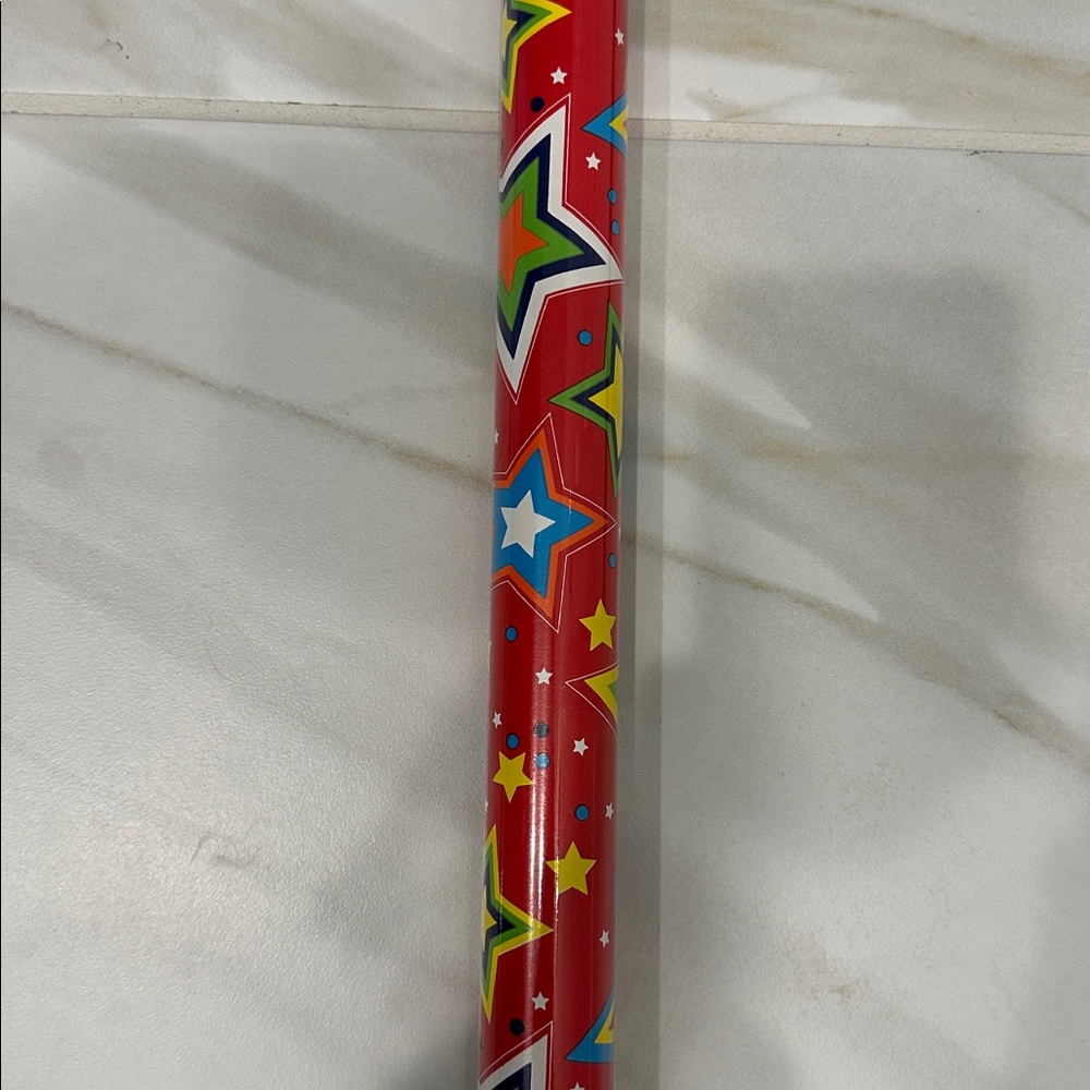 Jillson & Roberts Festive Red Wrapping Paper with Stars